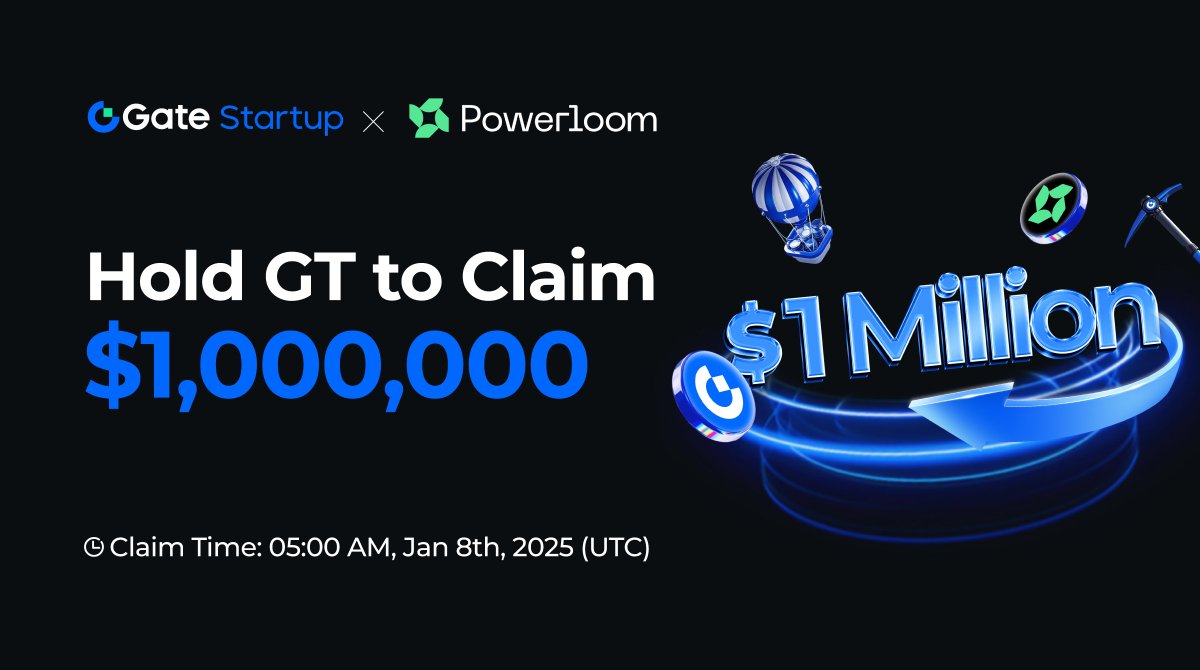 Gate Launch (@gateio_launch) on Twitter photo #GateioStartup Initial Offering: $1,000,000 $POWER Airdrops <a href="/Powerloom/">Powerloom Protocol</a>
⏰Hold $GT to unlock dual $POWER benefits starting 05:00 AM, Jan 8th (UTC).
1️⃣$200,000 $POWER free airdrops
gate.io/startup/2149
2️⃣ $800,000 $POWER mining rewards
gate.io/startup-mining…
Trading Starts: #GateioStartup Initial Offering: $1,000,000 $POWER Airdrops <a href="/Powerloom/">Powerloom Protocol</a>
⏰Hold $GT to unlock dual $POWER benefits starting 05:00 AM, Jan 8th (UTC).
1️⃣$200,000 $POWER free airdrops
gate.io/startup/2149
2️⃣ $800,000 $POWER mining rewards
gate.io/startup-mining…
Trading Starts: