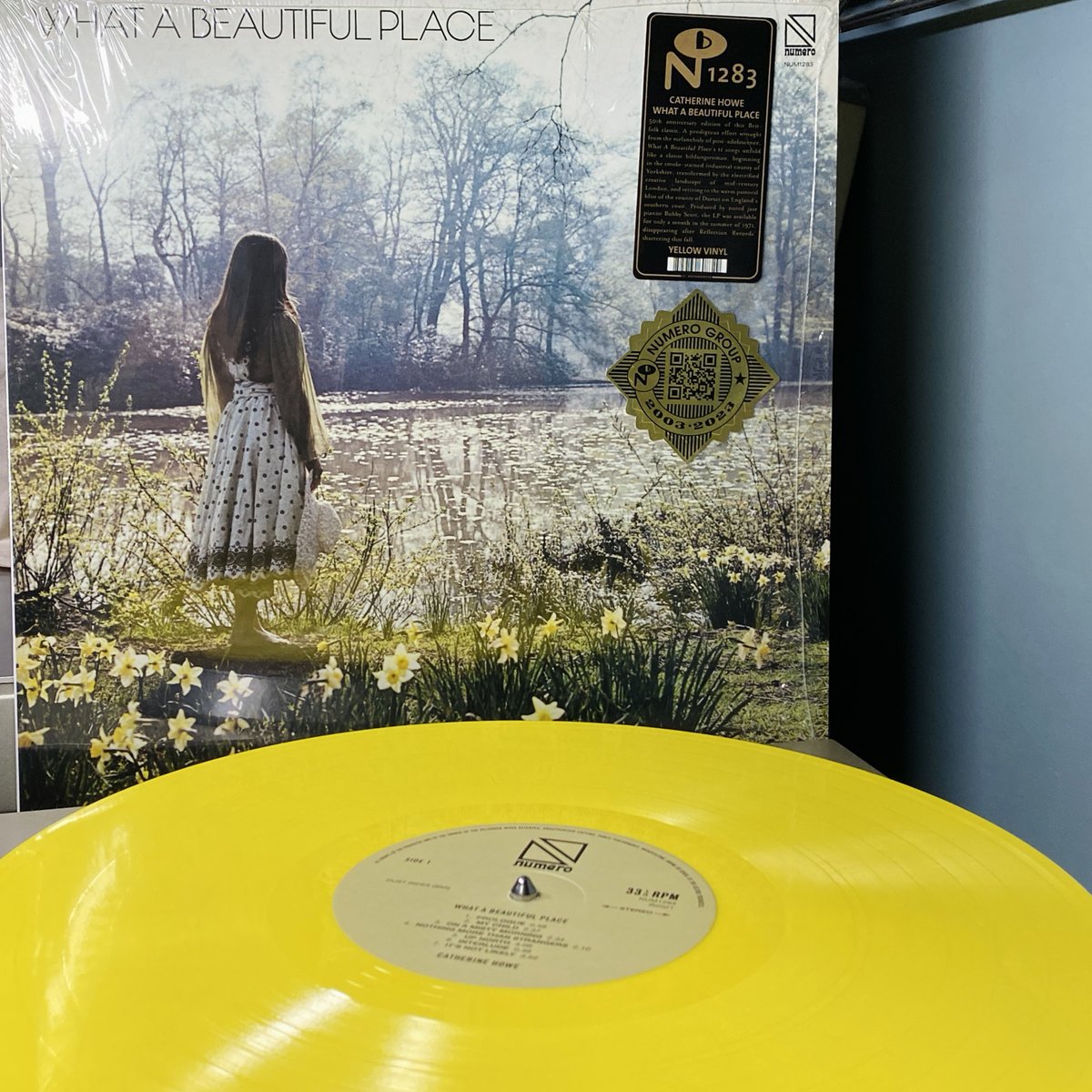 tsukka_drive's tweet photo. Catherine Howe - What a Beautiful Place
(Yellow Vinyl 50th anniversary edition)

オリジナルは1971年、英国フォーク名盤。声とバックのオーケストラの美しさに加えてこのジャケットも良い。
#CatherineHowe
#レコード #レコードのある生活 https://t.co/zlsGa8tO3D