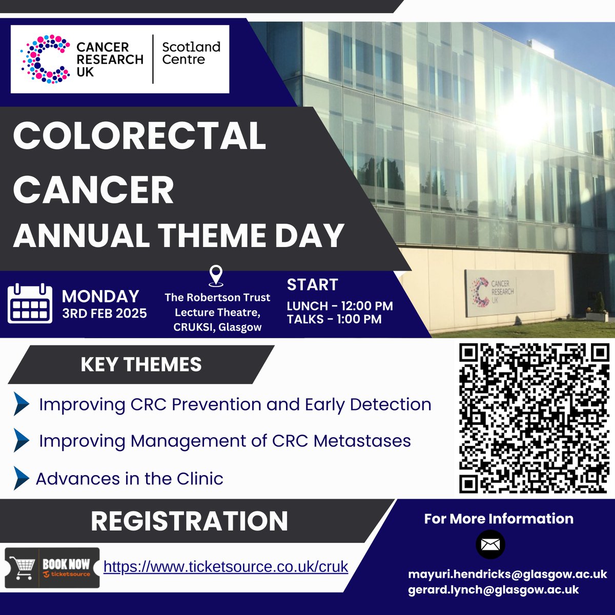 Mayuri Hendricks (@mhendricks1996) on Twitter photo <a href="/CRUK_SI/">CRUK Scotland Inst</a> is organising Colorectal Cancer Theme Day 2025! Grab your tickets before 24thJan'25 to secure your place. This is a Great opportunity to Network & Learn. <a href="/CRUK_SI/">CRUK Scotland Inst</a> is organising Colorectal Cancer Theme Day 2025! Grab your tickets before 24thJan'25 to secure your place. This is a Great opportunity to Network & Learn.