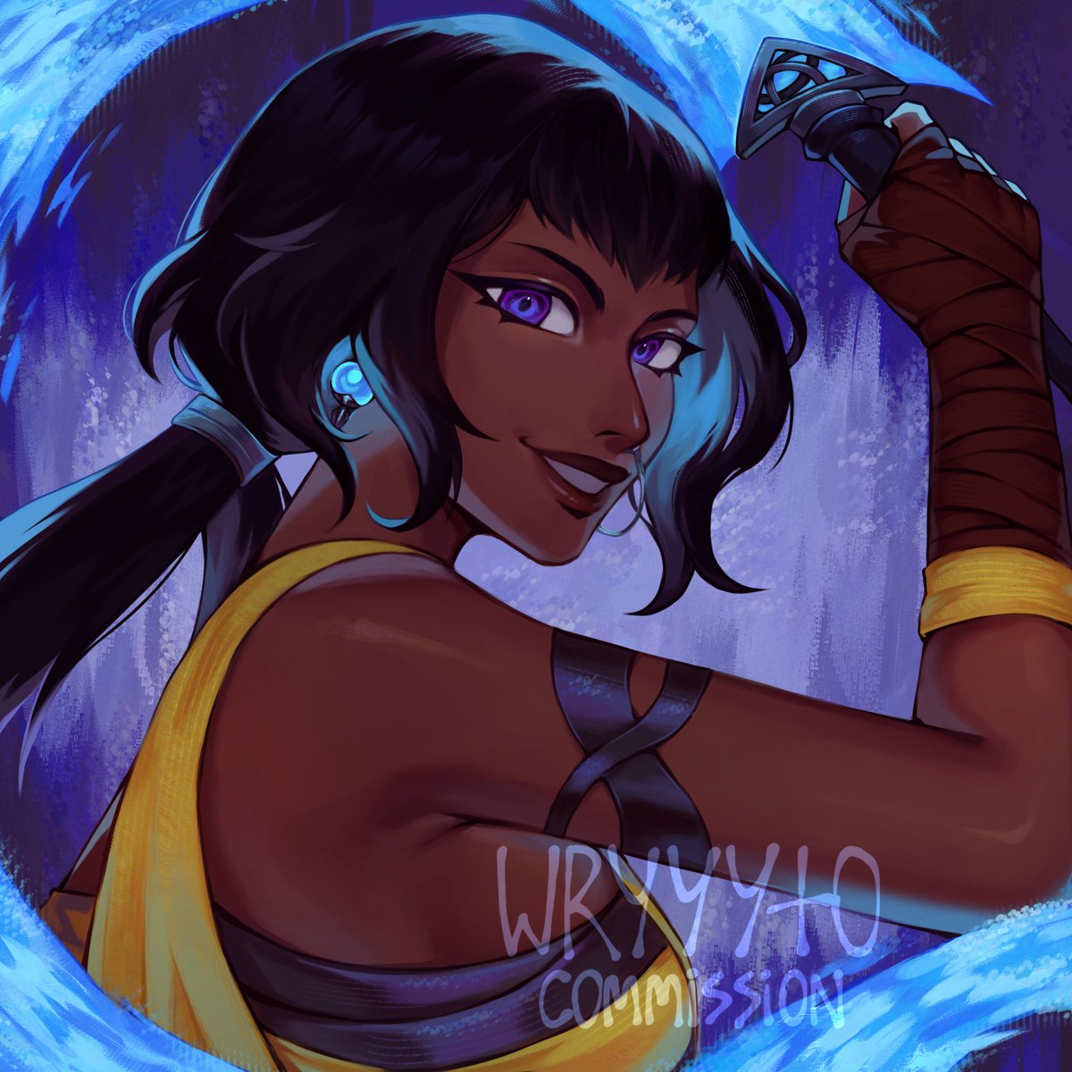 w_r_y_y_y_t_o's tweet image. commission!
#leagueoflegends #Nilah