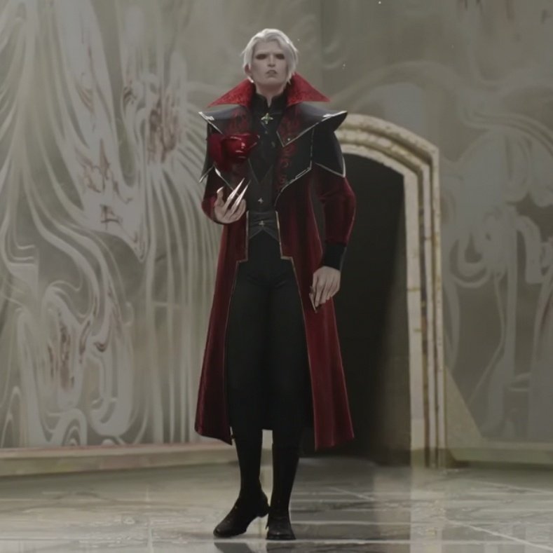 BrushaBruhovna's tweet photo. Leblanc looks so good and then there's Vladimir... he looks like ascended astarion just kill me https://t.co/5c9m5mLPlI