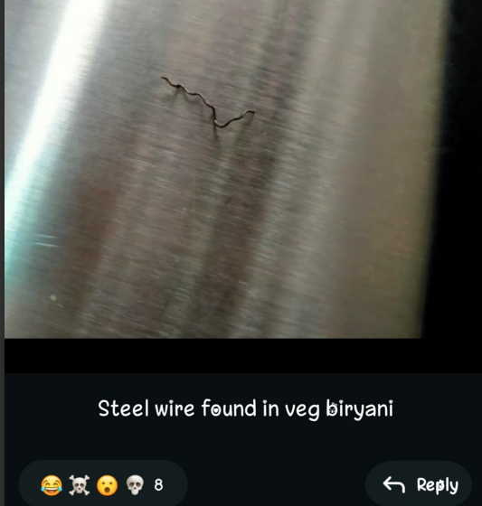 worstfoodiitism's tweet photo. The food quality at Aquamarine Hostel IIT ISM Dhanbad is worst than that of any private college. Insects, wires, and hair are regularly found in meals. Despite repeated complaints to the DSW and hostel warden, no action has been taken. @IITISM_DHANBAD @MOFPI_GOI @MoHFW_INDIA https://t.co/LVooT6Q48a