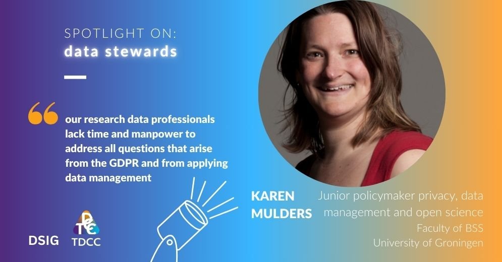 Mijke Jetten🌱 (@jettenmijke) on Twitter photo 🦄SPOTLIGHT ON #datastewards w Karen Mulders
<a href="/univgroningen/">University of Groningen</a>: "Our research data professionals lack time and manpower to address all questions that arise from the GDPR and from applying data management." tdcc.nl/spotlight-on-k… Series: tdcc.nl/category/spotl… 🦄SPOTLIGHT ON #datastewards w Karen Mulders
<a href="/univgroningen/">University of Groningen</a>: "Our research data professionals lack time and manpower to address all questions that arise from the GDPR and from applying data management." tdcc.nl/spotlight-on-k… Series: tdcc.nl/category/spotl…