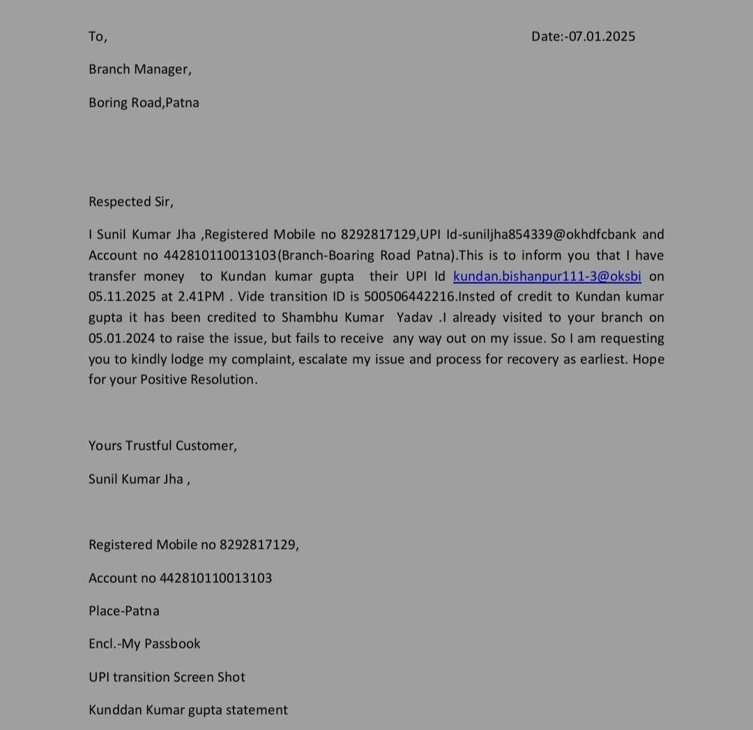 SunilKu00684851's tweet photo. @BankofIndia_IN 
Respected Sir/Madam kindly consider my issue and process it for the resolution.
hope for your earliest resolution https://t.co/jfXaAHbcAH