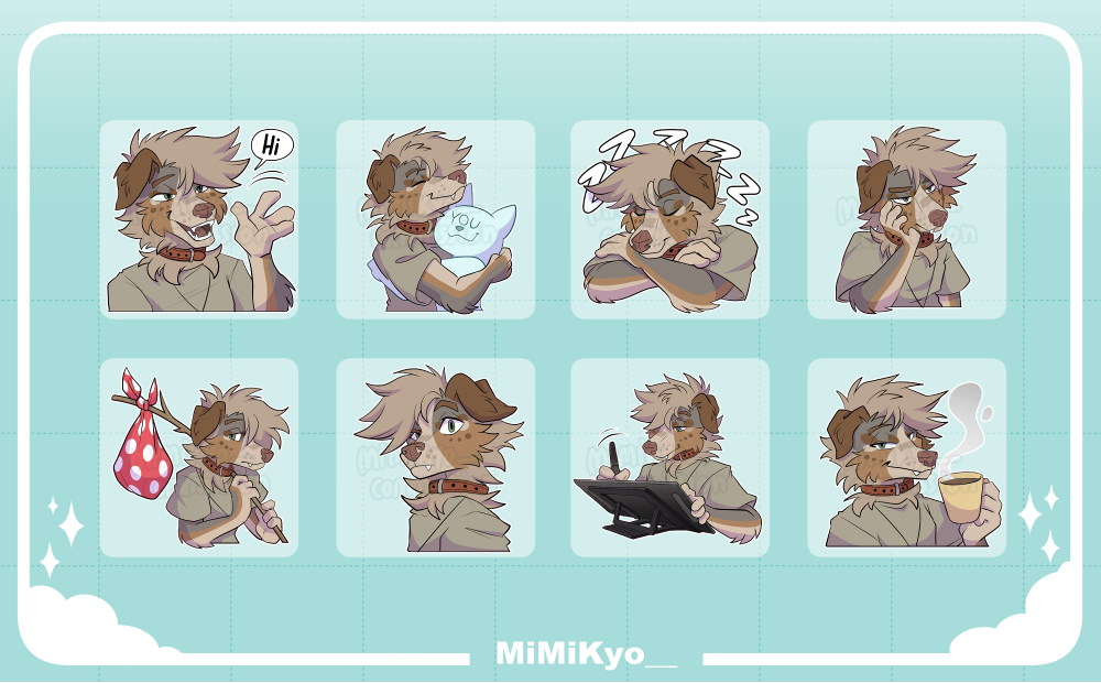 MiMiKyo__'s tweet image. ( •̀ ω •́ )✧ #furrycommission #telegramsticker #furryartist