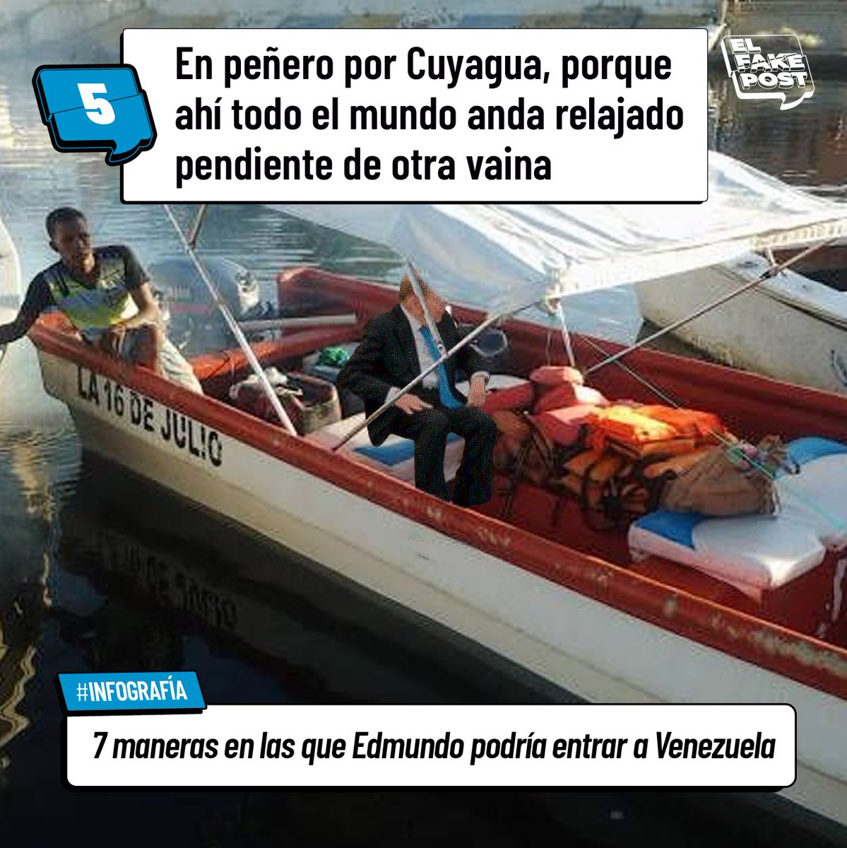 En peñero por Cuyagua, porque ahí todo el mundo anda relajado pendiente de otra vaina.