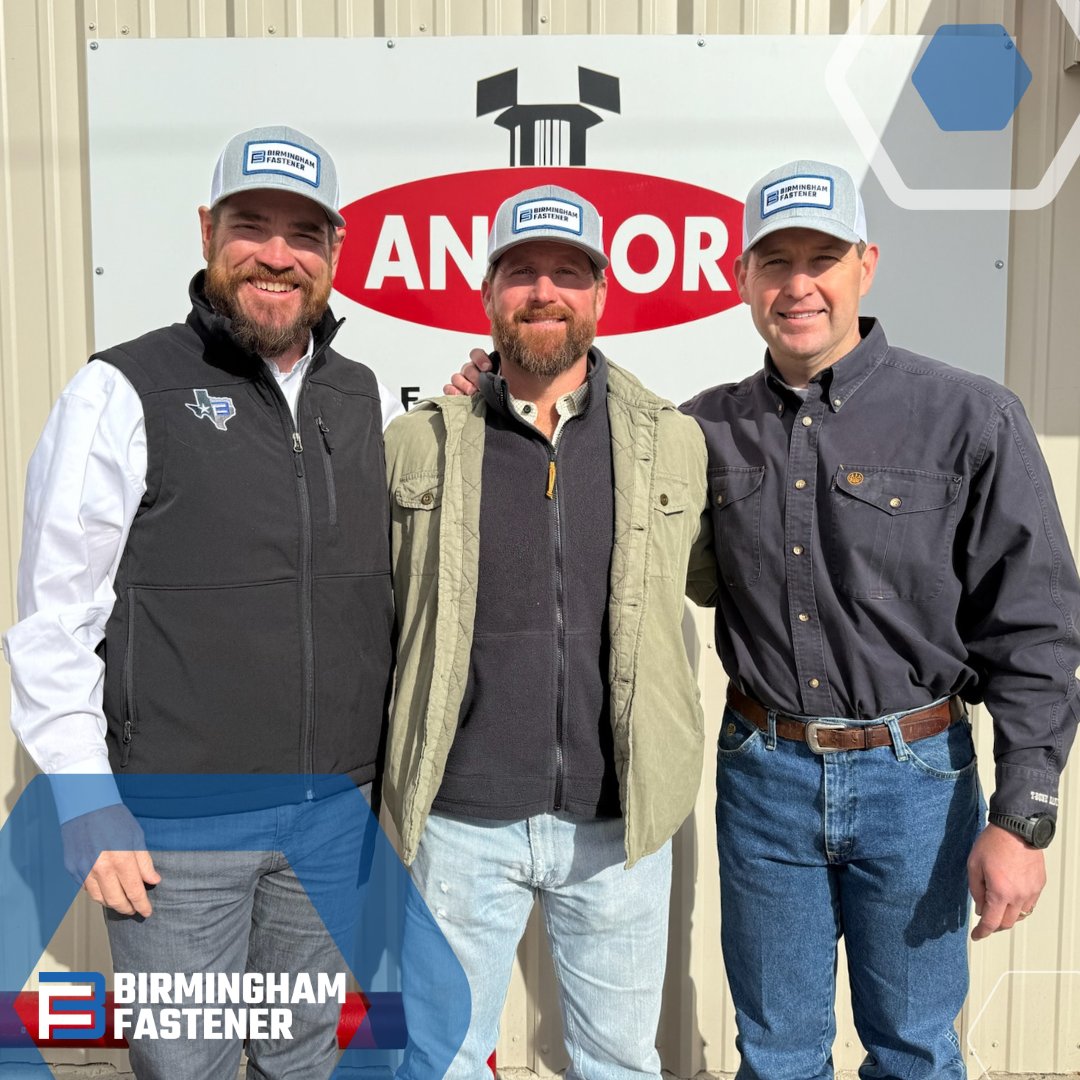 Birmingham Fastener has entered into a partnership with Anchor Bolt &amp; Supply, a trusted leader in fasteners and industrial hardware since 1952. Together, we’re ready to provide enhanced quality, service, and inventory to our valued customers in West Texas.