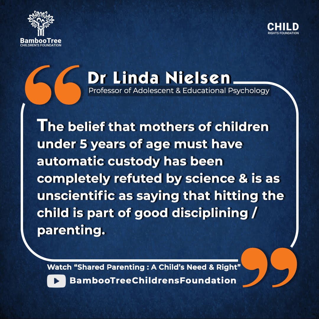 Zian Lakdawalla (@super_daddy_31) on Twitter photo <a href="/MirrorNow/">Mirror Now</a> <a href="/RitangshuB/">Ritangshu Bhattacharya</a> If we remove one parent from child's life due to high parental conflict, we disadvantage the child twice over... since neither is conflict reduced & simultaneously the child loses a parent!
Stop #ParentalAlienation
<a href="/Bambootreeorg/">Bambootree</a> <a href="/anishgawande/">Anish Gawande</a> <a href="/sudhirmehtapune/">Dr. Sudhir Mehta</a> <a href="/Shefali_Vj/">Shefali Vijaywargiya</a> <a href="/MirrorNow/">Mirror Now</a> <a href="/RitangshuB/">Ritangshu Bhattacharya</a> If we remove one parent from child's life due to high parental conflict, we disadvantage the child twice over... since neither is conflict reduced & simultaneously the child loses a parent!
Stop #ParentalAlienation
<a href="/Bambootreeorg/">Bambootree</a> <a href="/anishgawande/">Anish Gawande</a> <a href="/sudhirmehtapune/">Dr. Sudhir Mehta</a> <a href="/Shefali_Vj/">Shefali Vijaywargiya</a>