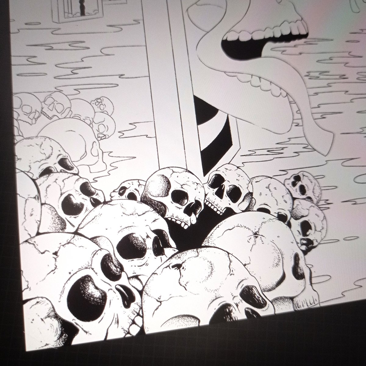 #workinprogress #sketch #Skull #Ursula