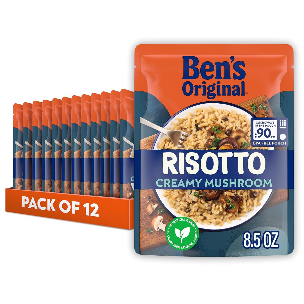 12 Pack BEN'S ORIGINAL Risotto Creamy Mushroom Rice 8.5 oz for $14.25 (Typical: $32.64)

Lowest ever from Amazon!

👉 dealsfinder.io/?go=amzn.to/3P…