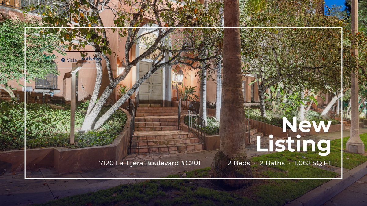 rusnelli's tweet photo. 📍 New Listing 📍 Take a look at this fantastic new property that just hit the market located at 7120 La Tijera Boulevard #c201 in Los Angeles. Reach out here or at (310) 866-7586 for more information

Ian Rusnell
Vista Sothe... https://t.co/1HcvJuWLmy https://t.co/IsSVaveEcG