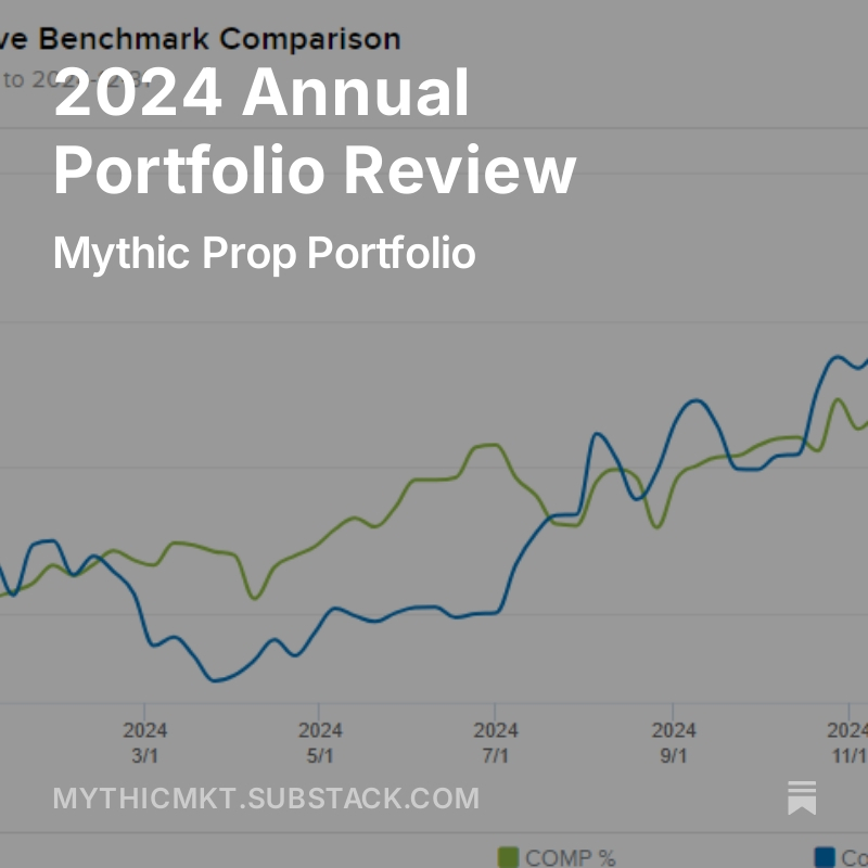 MythicMkt's tweet photo. 2024 Annual Portfolio Review, by @MythicMkt 
https://t.co/VbyxUEJstr https://t.co/QeghbQI9is