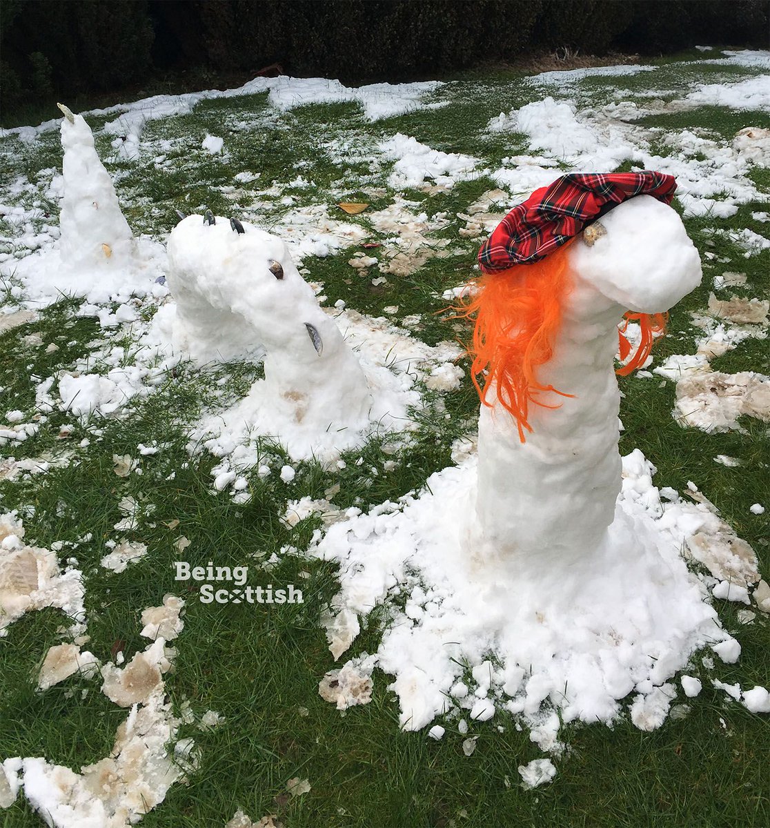 Run! It's the Loch Ness Snow Monster 🏴󠁧󠁢󠁳󠁣󠁴󠁿😱