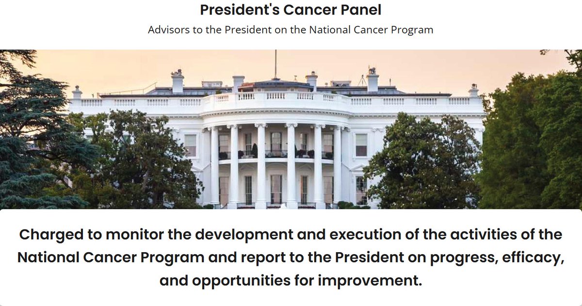 PresCancerPanel's tweet image. At the forefront of every Panel meeting & report is our commitment to improving the lives of cancer patients & their families. Stay tuned for upcoming reports & meetings in 2025 exploring opportunities to accelerate progress against cancer. prescancerpanel.cancer.gov #Every1HasARole