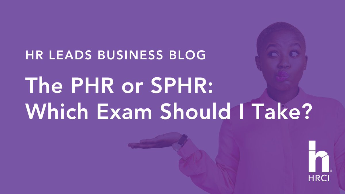 HRCI_Official's tweet image. The #PHR or #SPHR? Discover which certification aligns best with your professional goals and experience ⬇️:

🔗ow.ly/joBy50UBgBJ

#HRcertification #HumanResources