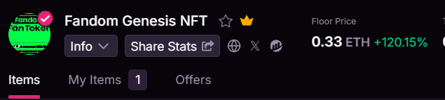 FANDOM 0.02E -> 0.33E

magiceden.io/ko/collections…