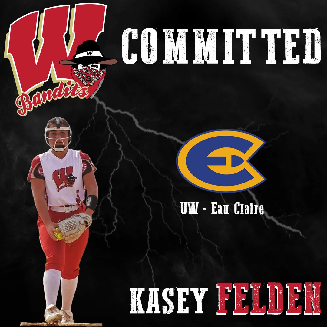 Wisconsin Bandits (@wisconsinbandi1) on Twitter photo Congratulations to 2025 <a href="/kfelden13/">Kasey Felden</a> on her commitment to the University of Wisconsin - Eau Claire!! Congratulations to 2025 <a href="/kfelden13/">Kasey Felden</a> on her commitment to the University of Wisconsin - Eau Claire!!