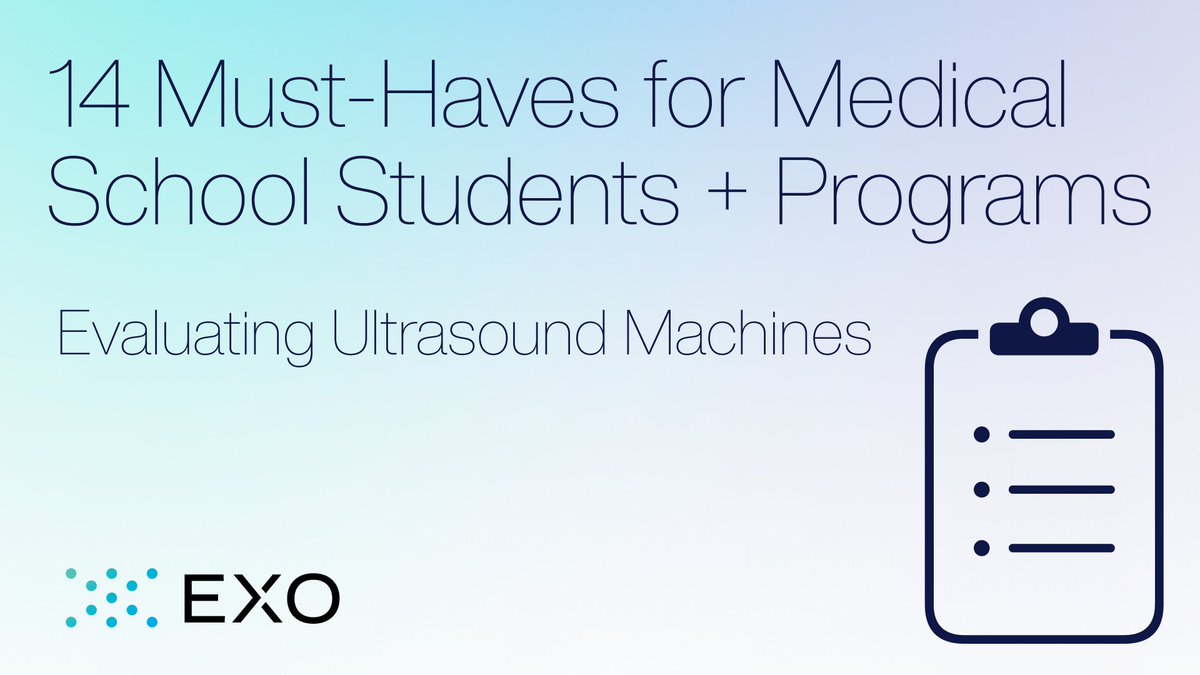 🏥#Ultrasound is becoming a core skill in #medicaleducation, with schools integrating it day 1. Choosing the right #handheldultrasound speeds up learning. #meded #pocus

📚Our checklist covers key features, top providers, future-proofing &amp; more. Download: hubs.la/Q030KnD60