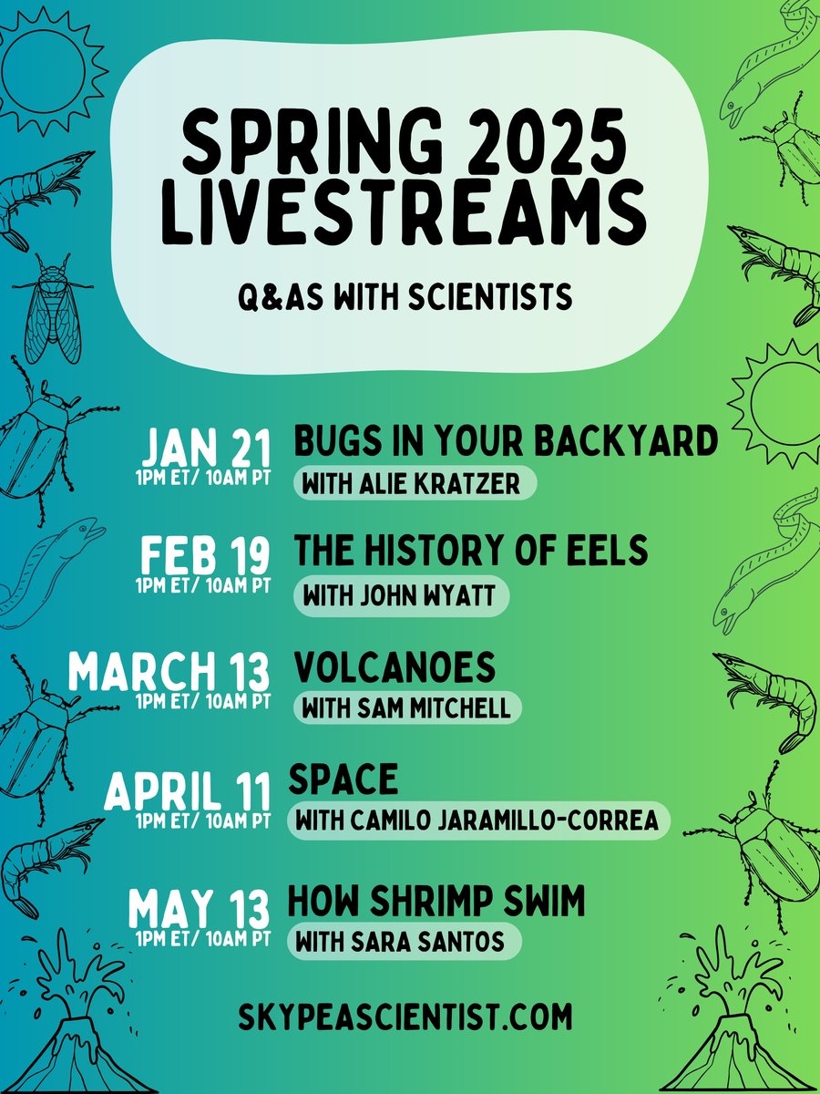Norris_Library's tweet image. If you like learning new things and science fun facts, join Skype a Scientist virtually in their upcoming live streams with experts! There&apos;s one every month until May and they&apos;re all free and virtual- just sign up on the website!

skypeascientist.com/livestreams.ht…