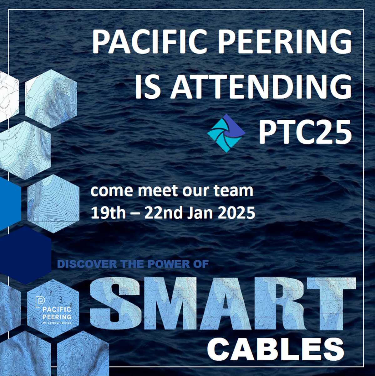 joshua_richards's tweet photo. Pacific Peering is attending PTC'25. Come talk with our leadership team about SMART Cables! https://t.co/TLixAaCvJF