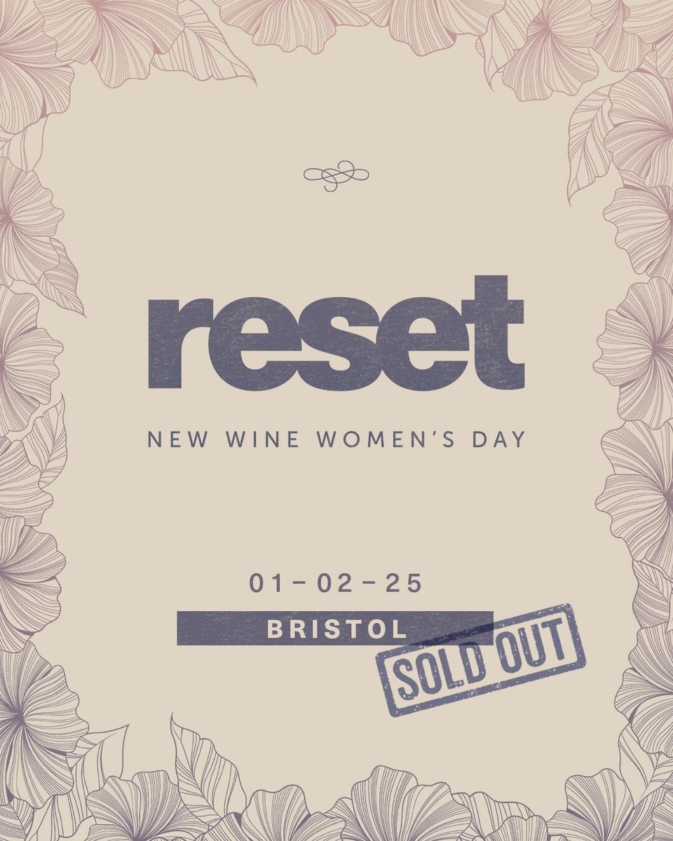 Reset London, Newcastle &amp; Bristol are SOLD OUT! 🩷

If you haven’t booked your place yet, don’t worry, you can still join us at Telford, Scunthorpe, Cheltenham, or Worcester!

#reset #newwinewomen #soldout
