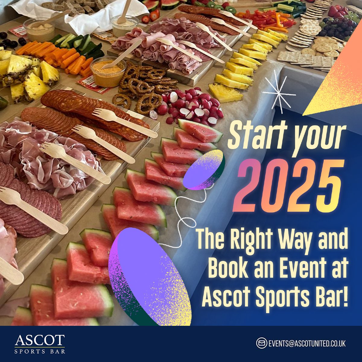 Start your 2025 the Right Way and Book an Event at Ascot Sports Bar! 🍻💃

Our Venue at Ascot United Football Club can offer a superb venue for your party, conference or special celebration.

ascotunited.net/events/

#AscotVenue #EventsBerkshire #Ascot #PartyVenue #SportsBar