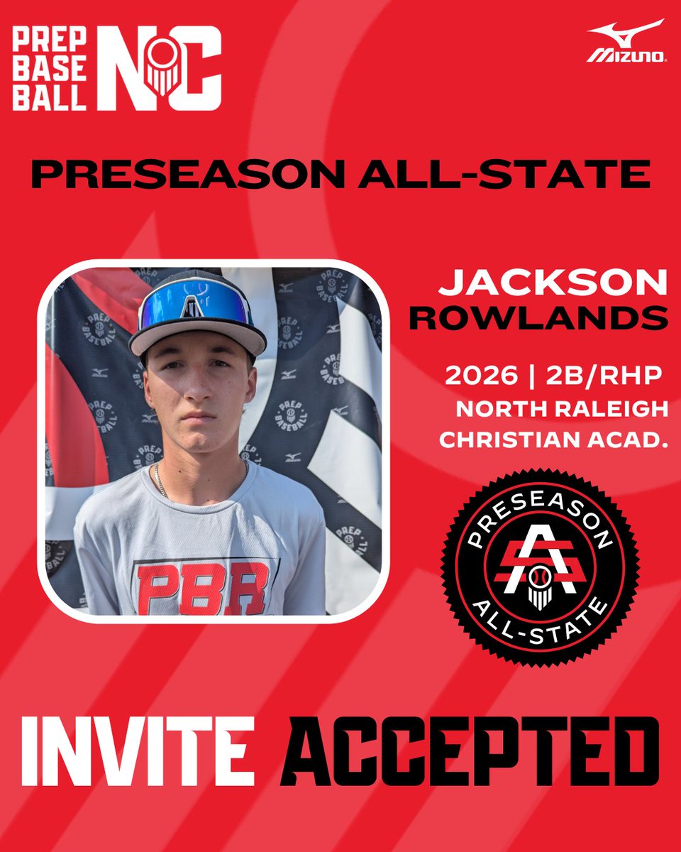 Prep Baseball North Carolina (@prepbaseballnc) on Twitter photo 🚨Invite Accepted🚨
✴JACKSON ROWLANDS | <a href="/JacksonRowlands/">Jackson Rowlands</a>
An event that draws a ton of attention as college coaches build their spring eval plan
➡️Player Profile: loom.ly/PnzmTw4
Request Your Invite: loom.ly/8DDYjn8 🚨Invite Accepted🚨
✴JACKSON ROWLANDS | <a href="/JacksonRowlands/">Jackson Rowlands</a>
An event that draws a ton of attention as college coaches build their spring eval plan
➡️Player Profile: loom.ly/PnzmTw4
Request Your Invite: loom.ly/8DDYjn8
