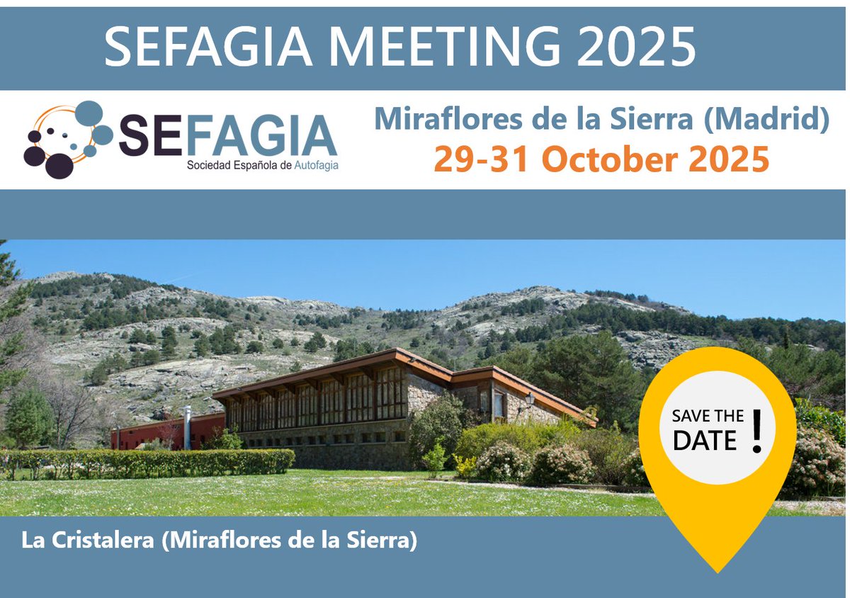 SEFAGIA_'s tweet image. ¡Reservad las fechas! El próximo congreso de SEFAGIA será en Miraflores de la Sierra (29-31 de octubre, Madrid).
Volviendo a nuestros orígenes…
Save the date! Next SEFAGIA meeting will take place at Miraflores de la Sierra (29-31 October, Madrid).
Back to where it all began…
