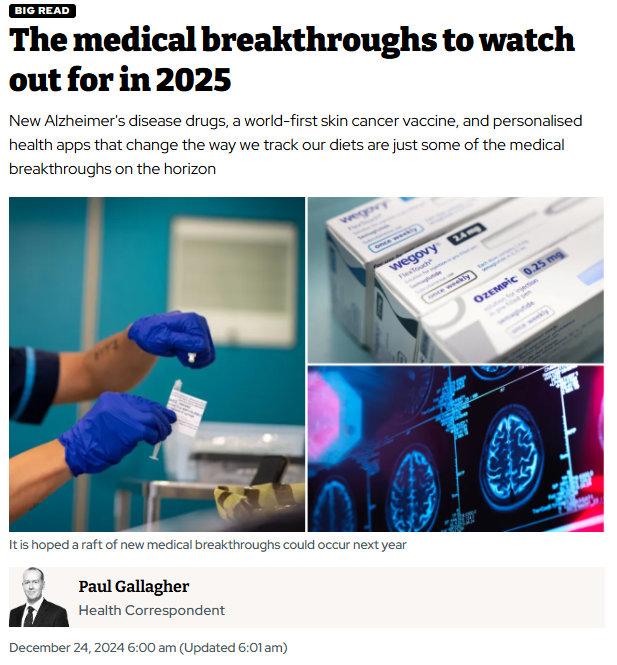 TomKindlon's tweet image. "The medical breakthroughs to watch out for in 2025"
inews.co.uk/news/health/me…

This includes a substantial section on the proposed SequenceME study (not to be confused with the DecodeME).

Unfortunately £7 million is required for that so sadly it may never happen

#MEcfs #CFS