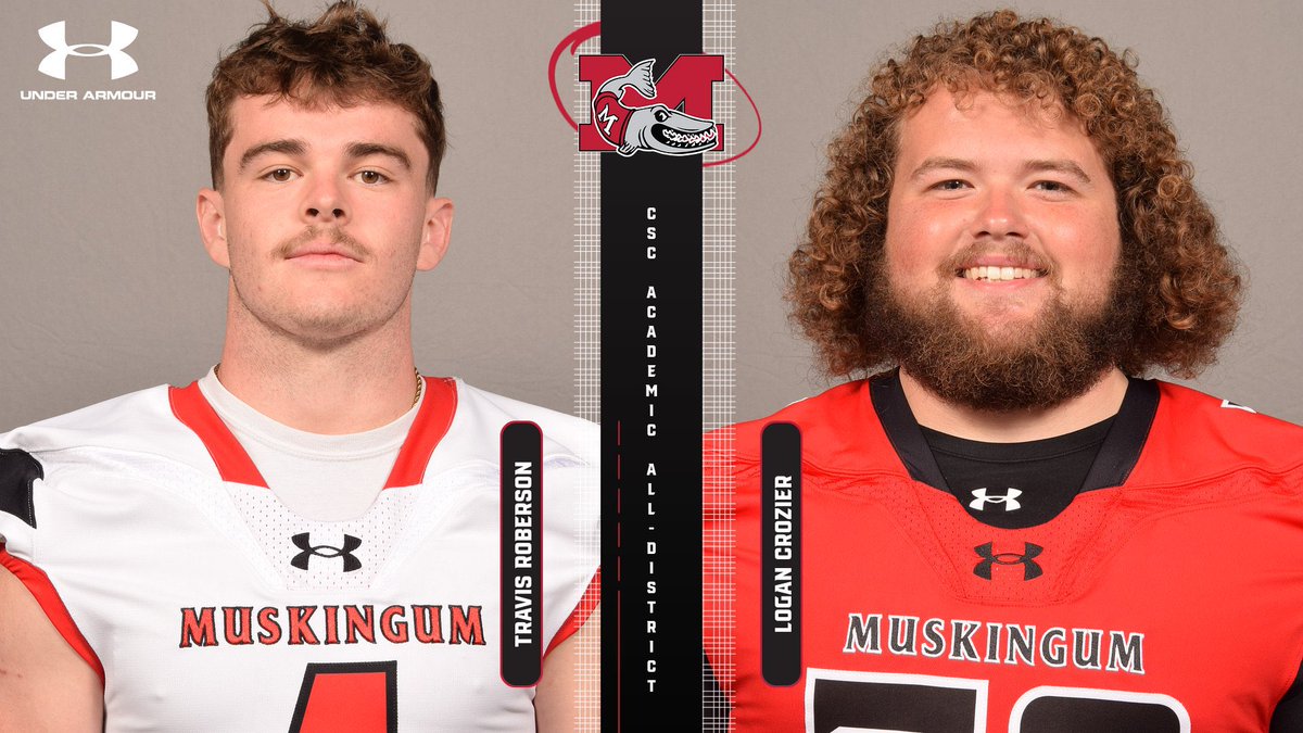 The College Sports Communicators Academic All-District 2024 Football accolades have been released, and junior offensive lineman Logan Crozier and senior wide receiver Travis Roberson were recognized for their outstanding efforts on the field and in the classroom! #DefendTheM