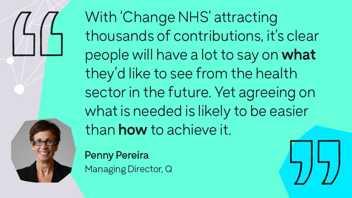 The ambition of the 10 Year Health Plan will need to integrate different approaches to mobilise change. Q’s Managing Director, @pennypereira1, sets out what is needed to support this.

Read more: brnw.ch/21wPQr6