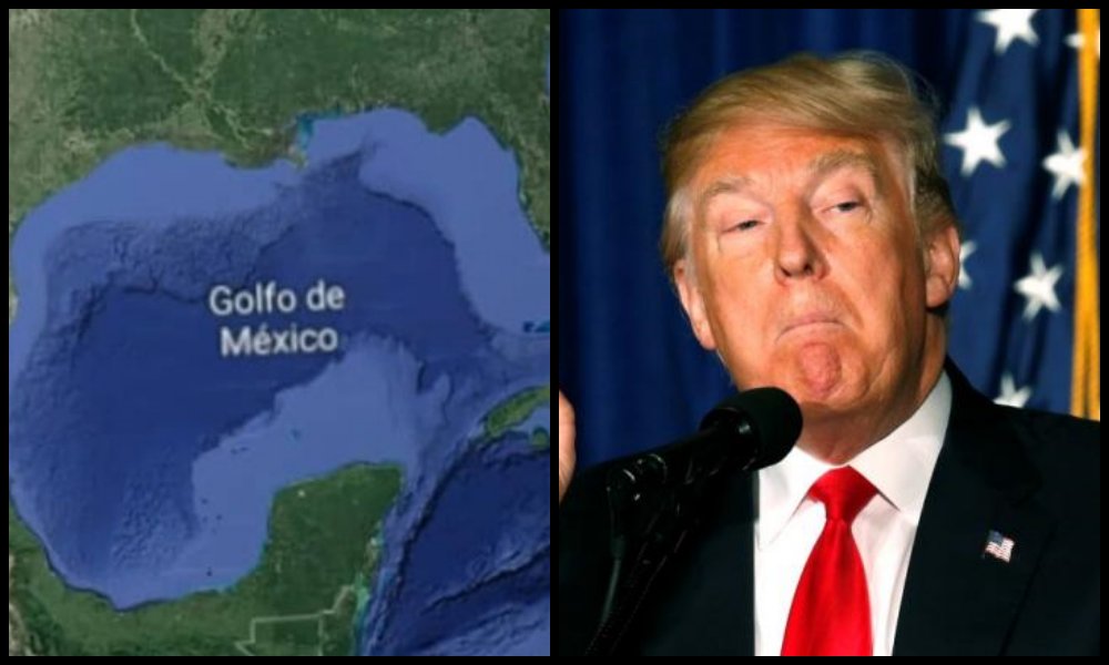 🇺🇸🔥 |  Donald Trump amenazacon cambiar el nombre del Golfo de México a Golfo de América.

#EEUU #USA #Mundo