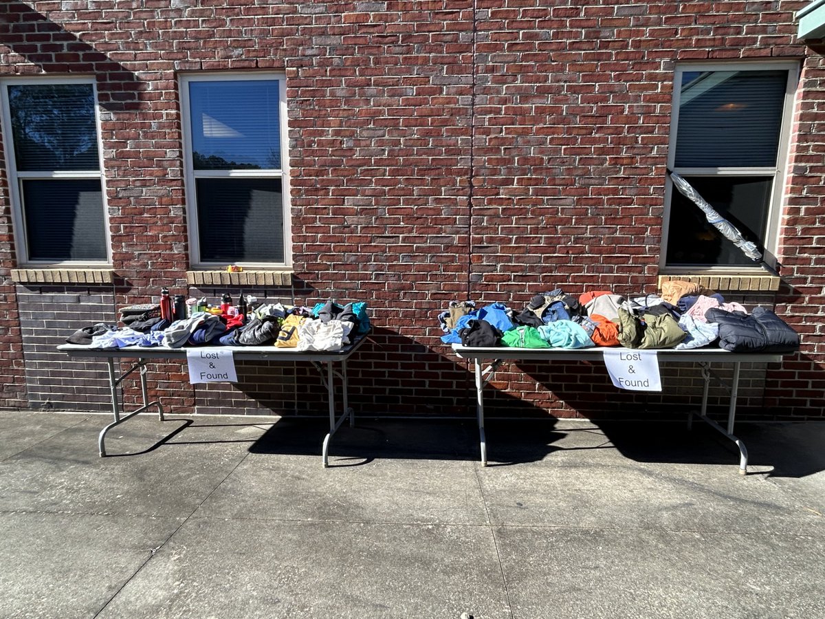 Hi Families! Lost and Found will be in front of the school today and tomorrow.  We have had the kids walk by to collect anything they think is theirs and we have this left over. We will be donating all items left on Friday.
Thank you!