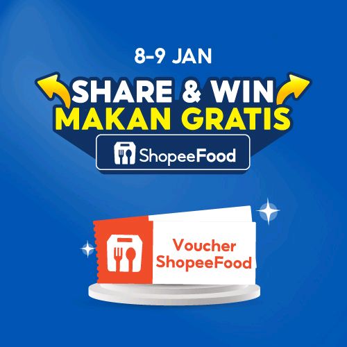 airospichan's tweet photo. [SHARE &amp; WIN MAKAN GRATIS 8-9 JAN!] Mau tau caranya? Yuk, gabung grup Shopee-ku sekarang juga dan ajak temanmu untuk dapetin Diskon 100% s/d 35RB!  Langsung klik di sini 👉 https://t.co/Fy1fwAclFH https://t.co/YdWKuet3hI