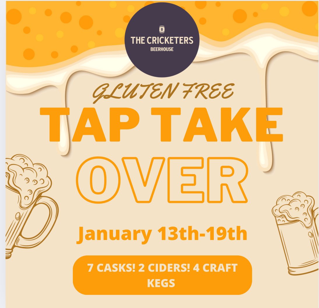 Don’t forget we’re doing a #glutenfree Tap Take Over coming next week! Starting on Monday 13th for the week! 

Two more beers to come then I’ll be posting up the line up… Keep your eyes pealed 👀