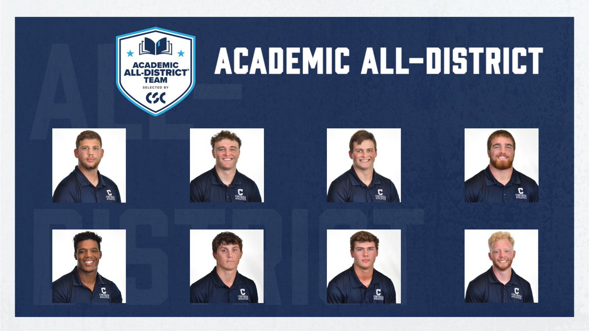 🏈📚 | Congrats to the EIGHT Bulldogs from <a href="/CUNEFootball/">CUNE Football</a> to be named 2024 Academic All-District® Team selections by <a href="/CollSportsComm/">College Sports Communicators</a>!

RELEASE ➡️ cune.edu/athletics/team…
