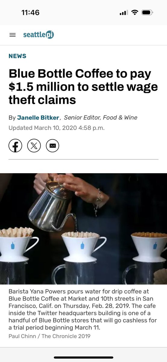 Blue Bottle Independent Union tweet media