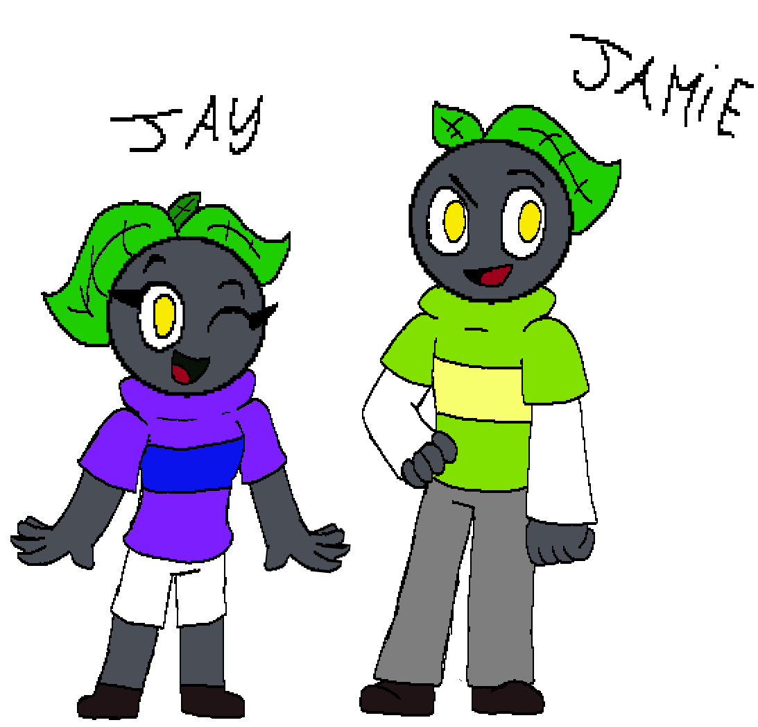 Ju_2919's tweet photo. My obsession with Andy's Apple Farm is coming back, so I decided to show my OCs from this wonderful game :D
Jay and Jamie, twin brothers, are two jabuticabas (a Brazilian fruit)
I'll make more posts explaining more about them! 

#andysapplefarm #andysapplefarmfanart #ocs https://t.co/xX790l1AzP