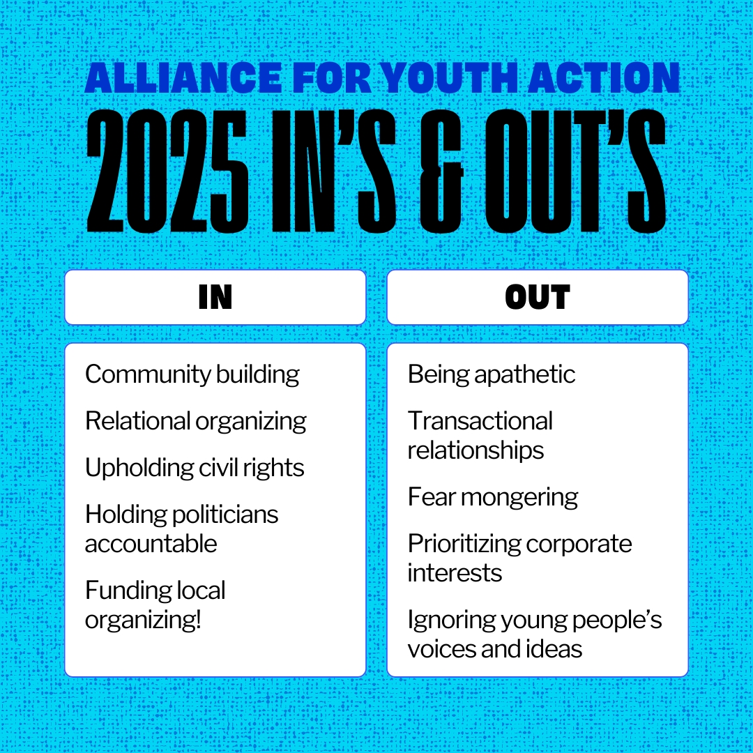 alliance4youth's tweet image. Happy New Year! We're back from break and ready to get into a new year of uplifting, supporting and championing the Alliance Network and their hard work. What are your ins and outs? 🌟🙌🏽 #Happy2025