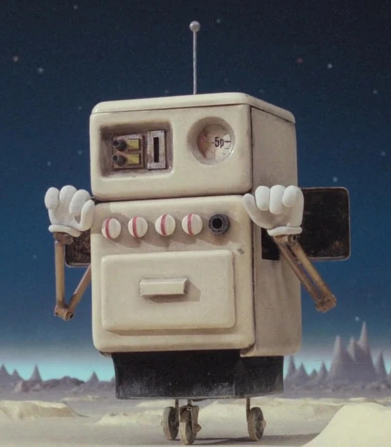 I occasionally have to remind myself that although most of their adventures take place in a sleepy Lancashire town, Wallace and Gromit have canonically been to space. 

I wonder what this guy is up to now?
