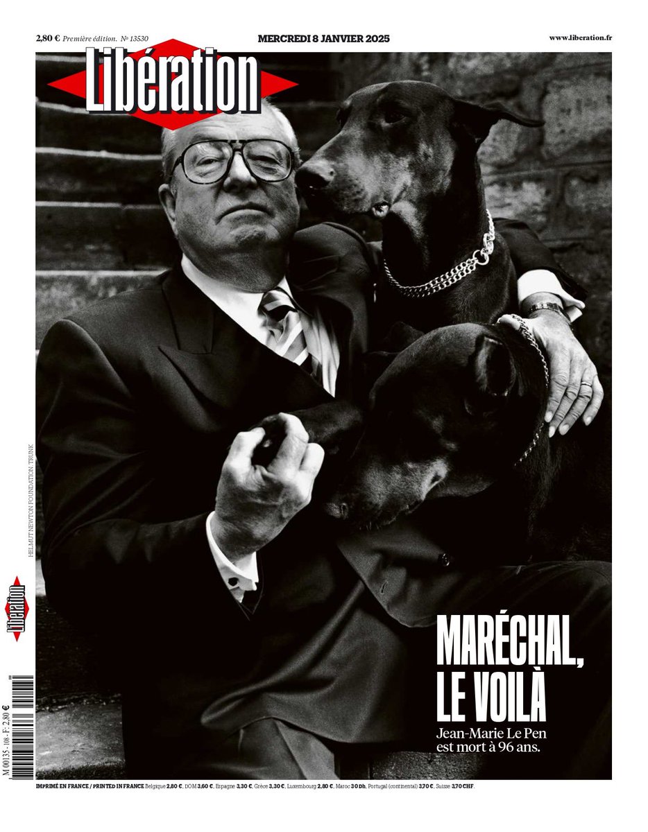 🇫🇷📰 « Maréchal, le voilà ». Voici la Une de Libération pour demain.