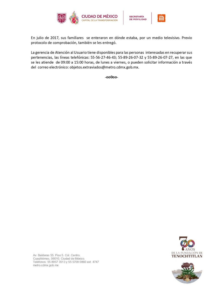 MetroCDMX's tweet image. Una urna mortuoria, aguarda ser reclamada en la oficina de Objetos Extraviados del Metro.