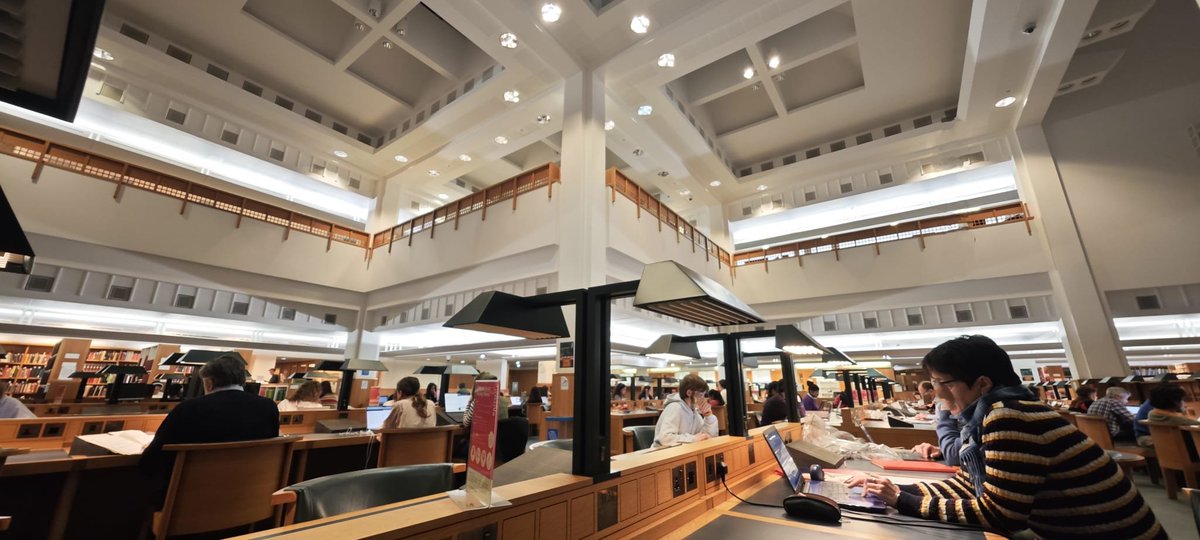 There is nothing I like better than the British Library from 5 pm to 8 pm. It is rustling with the unmistakable intellectual energy of those who really must finish reading or writing something, and otherwise there is not a sound.

It is also nearly full these days, which greatly
