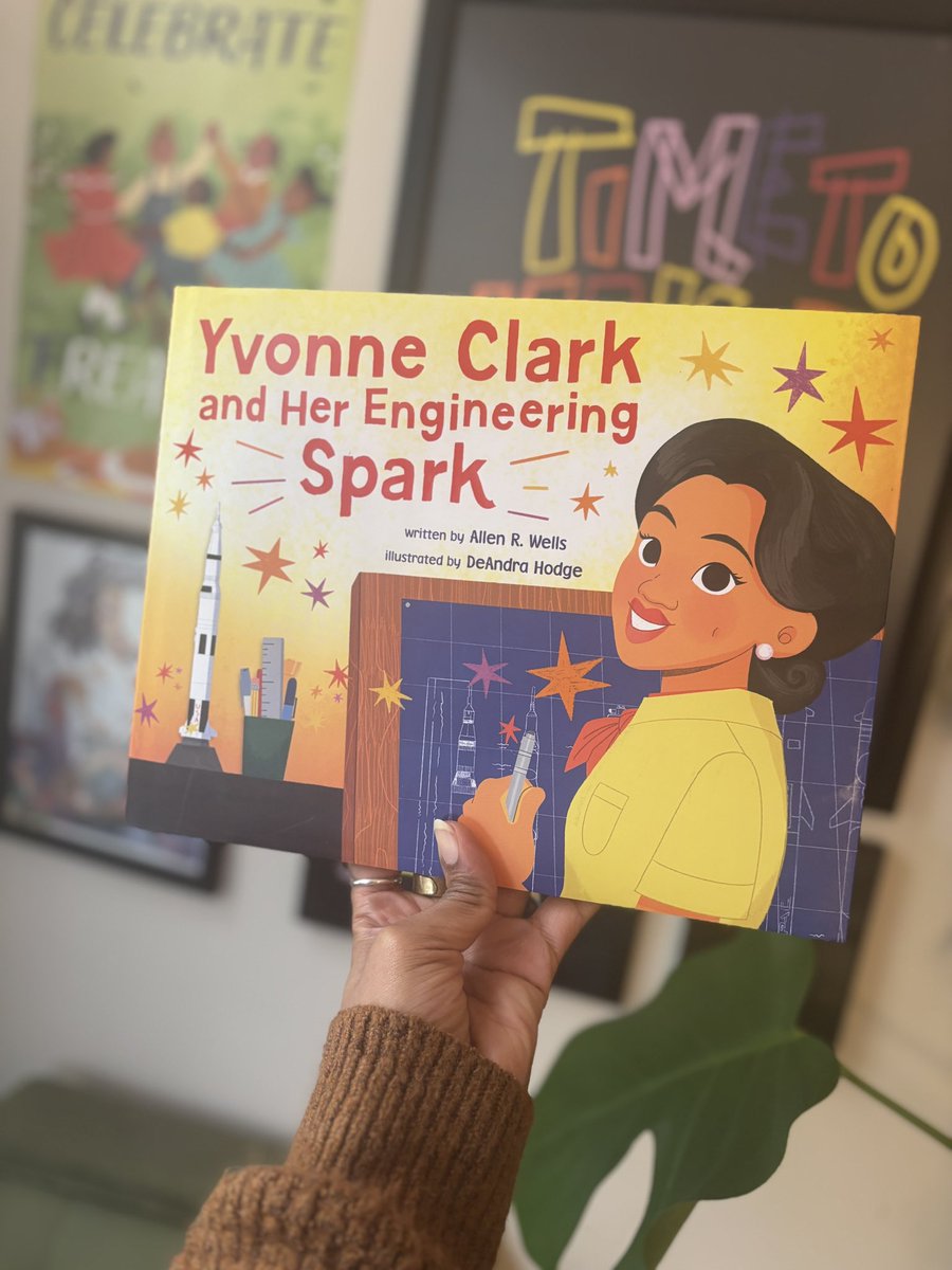 Happy Book Birthday YVONNE CLARK AND HER ENGINEERING SPARK! 💥
 
This book has been like my baby for the past two years and I’m so happy it’s finally out in the world! Thank you so much Allen R. Wells for writing such an electric story about an icon like Yvonne!