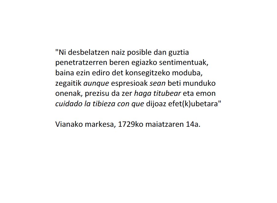 ESantazilia's tweet image. "aunque espresioak sean beti munduko onenak"
Ni larrituta, eta orain jakinki nire ikasleak XVIII. mendeko aristokratak bezala mintzo direla! 🧐😂
Arraileriak bazter, liburu hau harribitxia da. 😍
#euskara #codeswitching