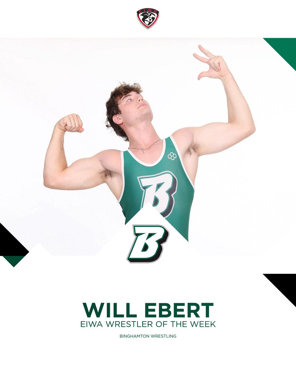 Binghamton Wrestling (@bearcatswrestle) on Twitter photo How about another one?
For the 2β£nd time this season, Will Ebert has been named Wrestler of the Week by <a href="/EIWAwrestling/">EIWAwrestling</a>!
π
#ONEBinghamton How about another one?
For the 2β£nd time this season, Will Ebert has been named Wrestler of the Week by <a href="/EIWAwrestling/">EIWAwrestling</a>!
π
#ONEBinghamton