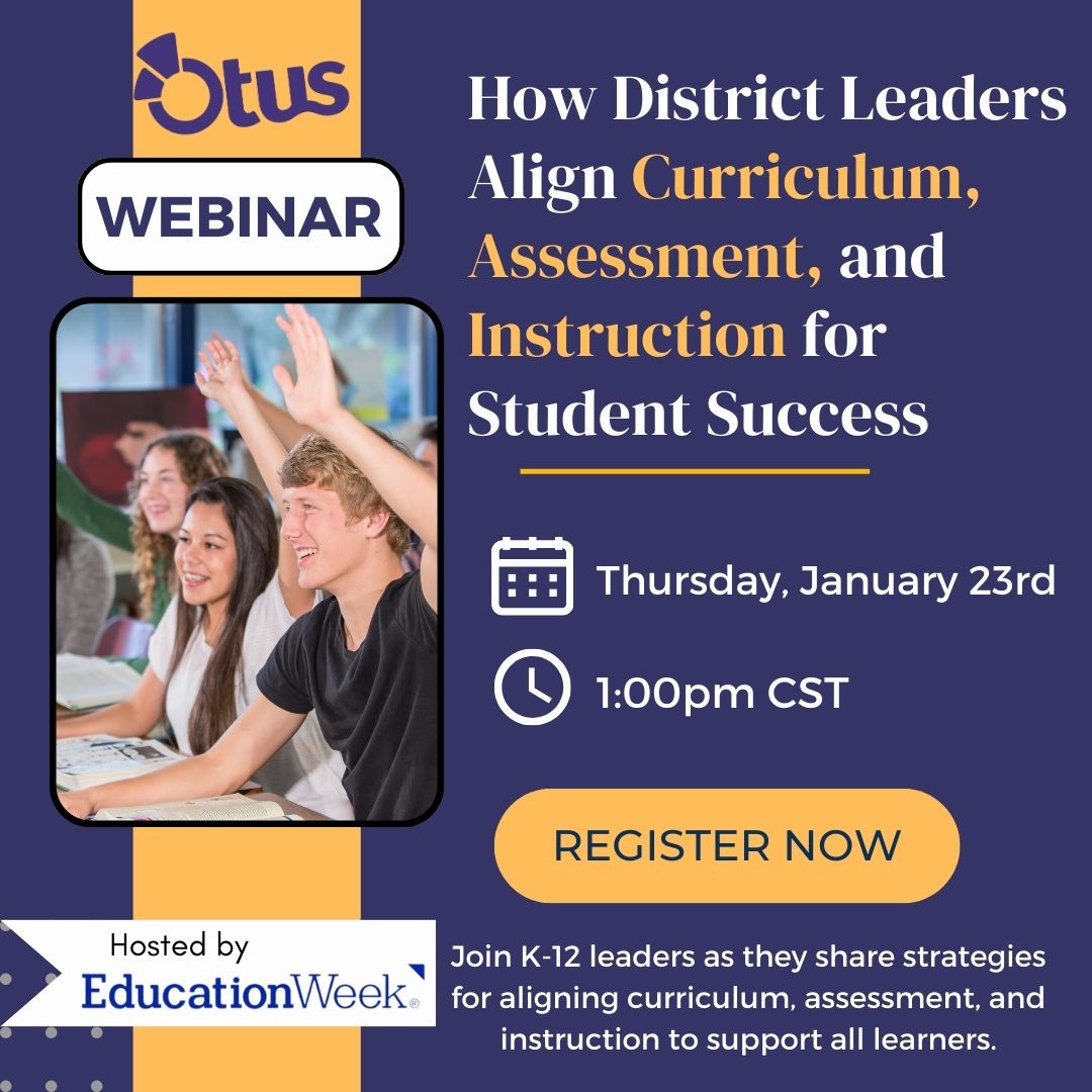 CLI_Leaders's tweet image. Join our president, @cli_stacey accompanied by a panelist of our CLI district leaders for this EdWeek webinar sponsored by Otus about connecting curriculum, instruction, and assessment to raise student achievement. bit.ly/3DMDFCL