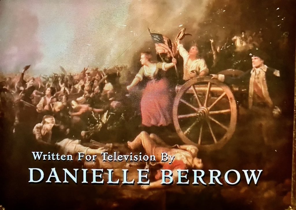 This following is a spoiler from ep 715, “Written in My Own Heart’s Blood.” Please stop now if you don’t want to read about it…….

Did you notice Jamie and Claire were added to “Molly Pitcher and the Battle of Monmouth?” Is that Frank and Bree observing? So clever! 🤗