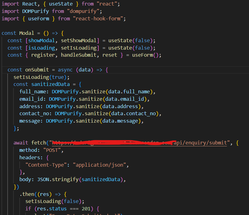 Tanzeem_Dev's tweet photo. Today I implemented react-hook-form(#useForm()) just to make sure that my component will not re-render on every keyword that I type.
&amp; secondly I implemented #DOMPurify: a DOM-only, super-fast, uber-tolerant XSS sanitizer for HTML, MathML and SVG. It reduces #XSS attack
#100xdevs https://t.co/itXID4kmiA