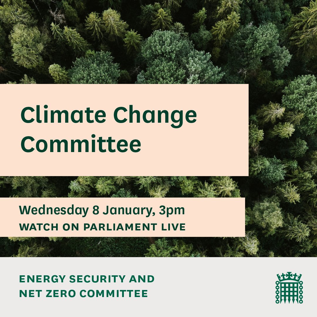 Tomorrow we are hearing from @ELPinchbeck and Dr Emily Nurse from the <a href="/theCCCuk/">Climate Change Committee</a> who provide Government and Parliament with climate advice.                                                       

Find out more: committees.parliament.uk/event/22819/fo…